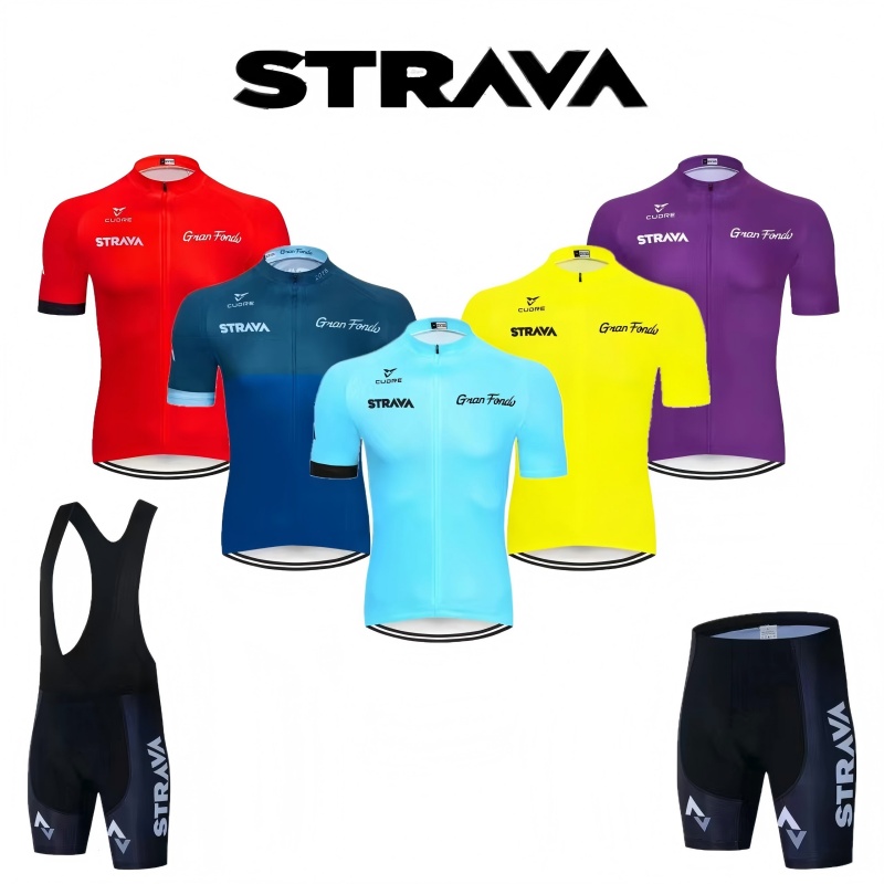 Cycling Commuter Trousers - Zestaw rowerowy Strava: letnia koszulka kolarska,