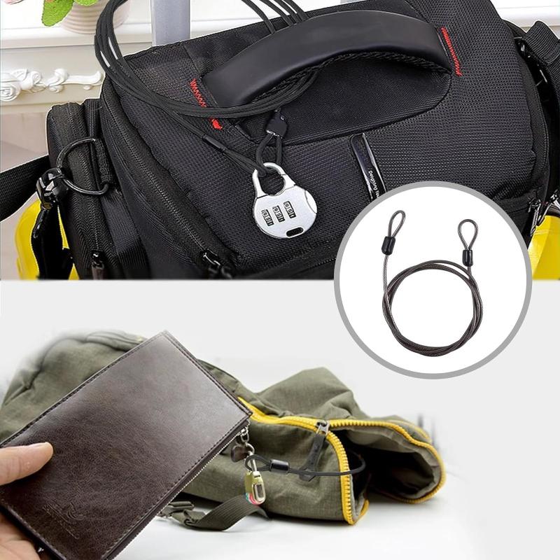 ⑥ Stalowy kabel zabezpieczając – Cable Lock Flexible recenzja i cena